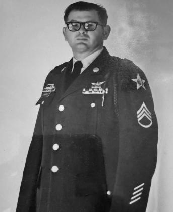 Shown around 1975, Timothy Lawrence served in the Army for 24 years and in the Vietnam War for 39 months. He had many medals and commendations, including the Bronze Star Award with Valor. Lawrence's family recently found his memoir and had it published, seven years after his passing.