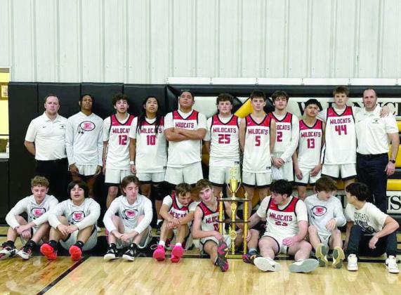 The Earlsboro Wildcats took third place in the Wapanucka Invitational Tournament that the Earlsboro Wildcats took part in. Earlsboro is currently ranked #8 in Class B (they were ranked #6 during the tournament). Photo provided