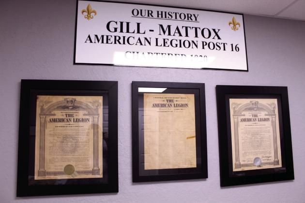 The charter and membership roll from 1920 and a second charter from a later date have been professionally framed and are on display at the Shawnee American Legion Gill-Mattox Post 16. The post has made great progress in preserving its historical collection since much of it was damaged during the April 2023 tornado.