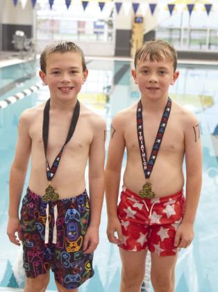 Emily and Colter Williams, of Bethel, brought their sons Landon and Levi to compete in the Triathlon.