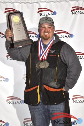 Mar. 12-18, Dawson Arnette competed and won the NCSSAA Division 5 Men’s Overall National Championship with a combined score of 283 for skeet, trap and sporting clays. Photo provided