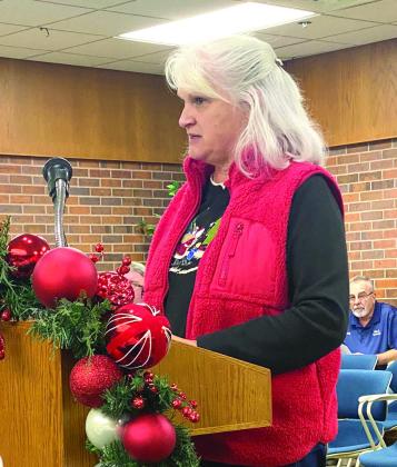 Pam Vallandingham addressed the board regarding a rezoning request that would allow her and her husband Tim to build a triplex on East Washington. Countywide &amp;amp; Sun/Julie Talton