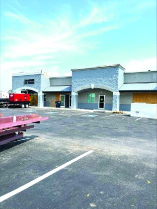 Construction teams work to restore the clinic. Plans to reopen the VA Clinic are forcasted for September. When the clinic reopens, additional on site services will be available to the Veterans, such as physical therapy and tele-health. Photo provided