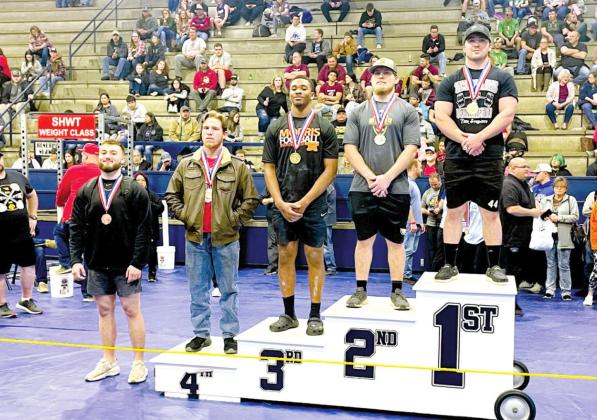 Bethel's Corey Metscher placed fifth in the 198 class at the State Powerlifting Meet on March 12.