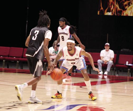 Ricky Artis II, a forward on the Potawatomi Fire, has a unique way of playing defense - with a smile - against the Wichita Skykings in the second game of the Central Conference Semifi nals, June 1 at FireLake Arena. Artis “tied the Fire record for most field goals without a miss (8-8),” according to potawatomifire.com. The Fire continues their winning streak of 20 games in the regular season and both games in the Semifinals. They will play in the Finals, possibly beginning today (June 6).