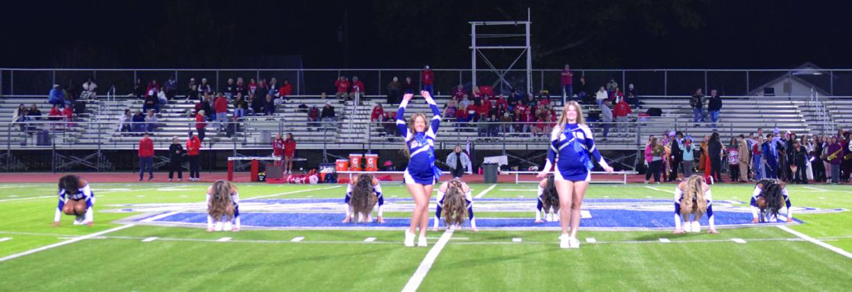 The SHS Pom team ended their performance highlighting seniors, Alivia Snow and Adyson Ferris.
