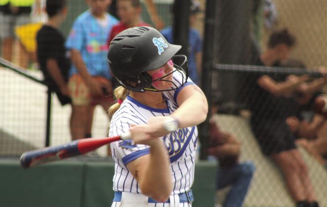 Bethel sophomore Lilly Ingmire prepares to hit a home run in the Class 5A State Quarterfinal game against Lone Grove, held at FireLake Ball Fields on May 5. The Lady Wildcats lost, 1-11, and end their season with a record of 24-7. Photos by Natasha Dunagan, Countywide &amp;amp; Sun