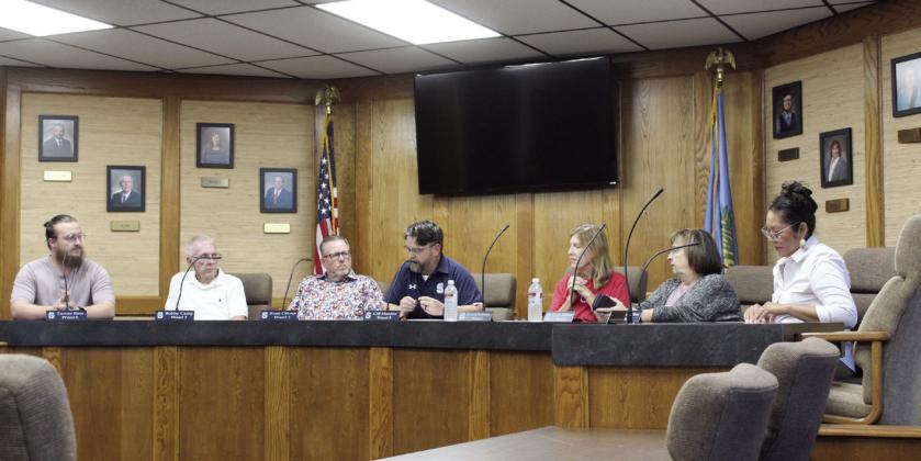 The Shawnee Board of Education met for a special meeting on Aug. 28 to discuss the OSDE investigation into Superintendent Dr. Aaron Espolt’s certification and how to proceed. Espolt is on paid administrative leave, and Assistant Superintendent Dr. Teresa Wilkerson is the interim superintendent. Countywide &amp;amp; Sun/Natasha Dunagan