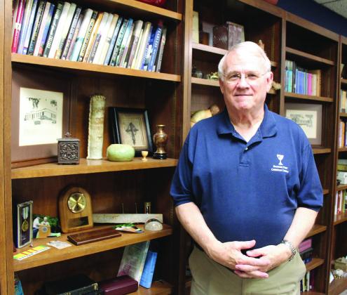 Rev. Ray Belford, the pastor of First Christian Church in Shawnee, was a Specialist 5 in the Army and a reporter for the "Pacific Stars and Stripes" newspaper during Vietnam. Countywide &amp; Sun/Natasha Dunagan