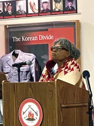 Ms. Opal Lee speaks to the crowd about freedom and history. She said, “If people can be taught to hate, they can be taught to love.” Countywide &amp; Sun/Suzie Campbell