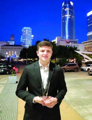 North Rock Creek '25 Graduate, River Norton, received one of 16 Spotlight awards at the Kelli O'Hara Awards on May 30. The ceremony was held at the Civic Center Music Hall to honor outstanding talent in Oklahoma High School MusicTheater. Photo Provided