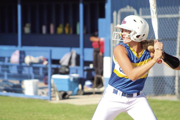 Bethel junior Brooklyn Duff takes her turn at bat in Sept. 2022. Duff was recently chosen to play for one of two American Based Sports Abroad USA teams which will play in Italy in July. File photo.