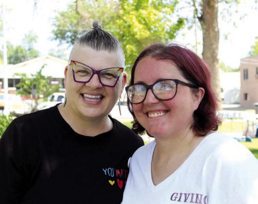 Victoria Lee and Emily Streeter, founder of the Pott County Giving Project, were the driving forces behind the First Annual Hug-A-Thon, held at Woodland Veterans Park on Aug. 3. Countywide &amp; Sun/Natasha Dunagan