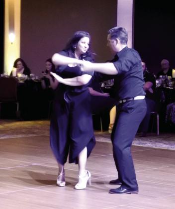 District 17 State Senator Shane Jett and his wife Ana enjoyed some latin sounds while performing at the Shawnee Rotary Dancing With Shawnee event. Countywide &amp;amp; Sun/Suzie Campbell