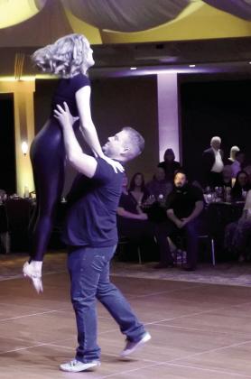 Team Kindred Arts, Ryan Grider &amp;amp; Emily Nickerson, danced to a Grease medley.