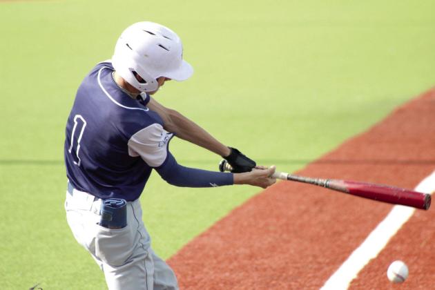 Asher junior Colton Johnston takes his turn at bat during the Class B Baseball Regional game. Natasha Dunagan, Countywide &amp;amp; Sun