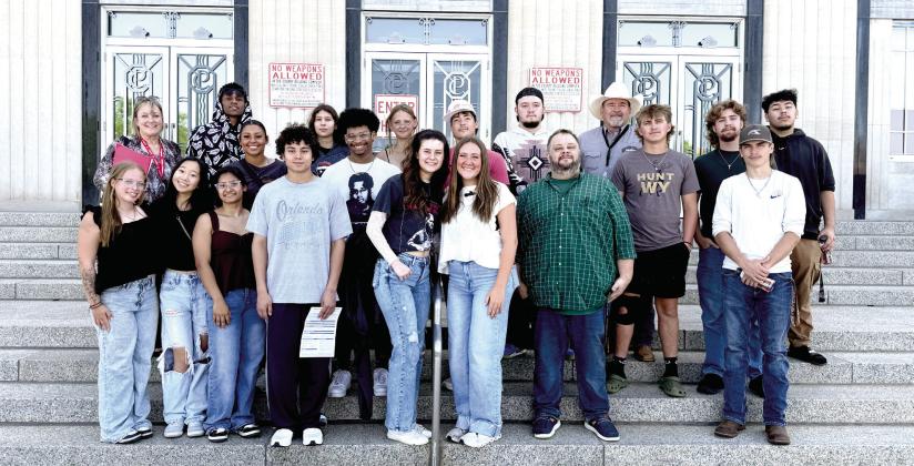Earlsboro and Tecumseh students participated in a County Buildings Tour on April 27.