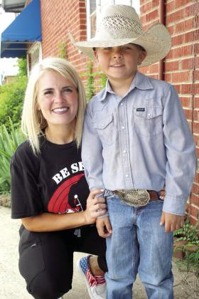 Shelby Parsons and her seven-year-old son, Ransom, of Earlsboro, share a family tradition of roping in rodeos. Ransom's father, Montana, an aunt and both grandfathers also rope or have roped in the past. Countywide &amp; Sun/Natasha Dunagan