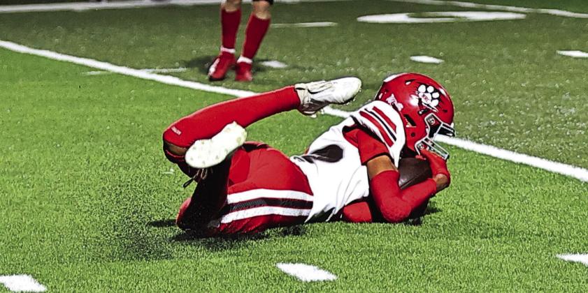 North Rock Creek’s Tyson Hawkins intercepts the pass. Photo courtesy of Gowin Photography