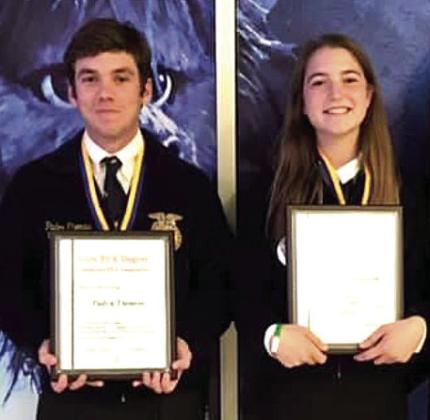 Dale graduates Paden Thomas (left) and Kylee Greenwall. Photo provided