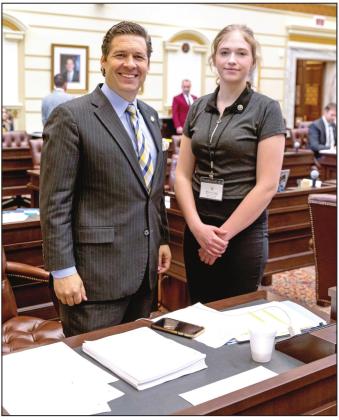 SHS Senior Serves As Senate Page