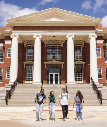 Shawnee Hall reopened in the fall of 2025. Due to the age of the building and some of the needed items being unavailable, portions of the exterior were fabricated to match the original design. Photo provided by OBU