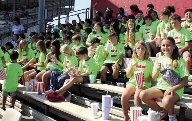 Sixty-seven Red Shield Youth Summer Campers, from Salvation Army's Boys &amp;amp; Girls Club, were the guests of the International Finals Youth Rodeo on the morning of July 14. They sat in the VIP section and received popcorn, drinks and rock candy. Salvation Army Captain Thomas Marion said the camp is for those ages 6 to 17 and runs from June 1 - July 30.