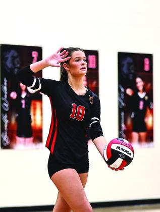 Brianna Ogden at the serving line.