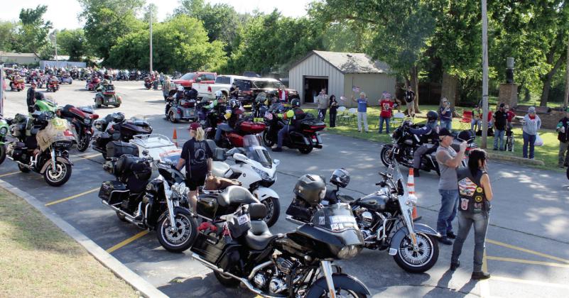 Shawnee VFW Post 1317 welcomed more than 200 veterans on motorcycles and other vehicles with the Run for the Wall on May 16.