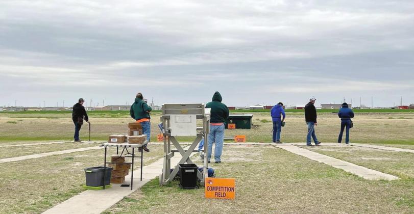 Bethel students on the FFA Shooting Team compete in trap at the OKSSSP State Competition on April 13 at El Reno. Shown, from left, are Bryce Wright, Remington Boone, Colton Campbell, Wes Gurney, and Paityn Seiger. Photo provided.