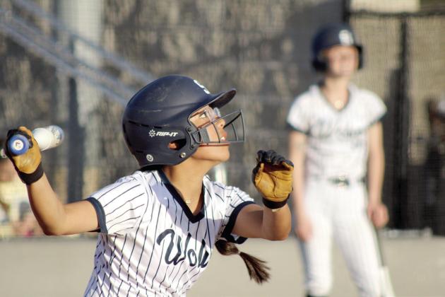 Shawnee's Jocelyn Hayes gets a hit in the game against Dale. Natasha Dunagan, Countywide &amp; Sun