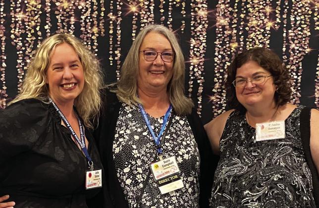 Julie Talton, Suzie Campbell and Natasha Dunagan step on the other side of the camera to celebrate their wins at the OPA Convention on June 8.
