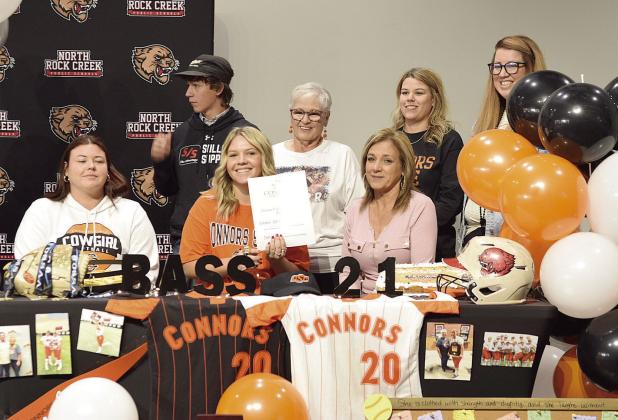 North Rock Creek Senior, Raynee Bass, signs a Letter of Intent to play softball for Connors State College in Warner, OK.