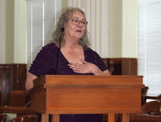 Countywide &amp; Sun Owner Suzie Campbell read her Survivor Story at the annual Domestic Violence Awareness &amp; Awards Ceremony. Julie Talton, Countywide &amp; Sun
