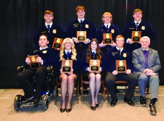 Eight local FFA members receive Gordon Richards Sr. Awards