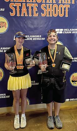 Bethel FFA Shooting Sports team member Corley Steward was named the State Handicap Champion on June 5, and Weston LaPlante was the State Handicap Runner-Up Champion on June 7 at the Oklahoma AIM (Academics, Integrity, Marksmanship) State Shoot, according to a Bethel FFA OK Facebook post. AIM is the youth program of the Amateur Trapshooting Association. Photo provided