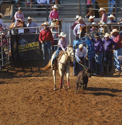 Helen Spears of Macomb competes in breakaway in the second go-round of the IFYR on the morning of July 11.