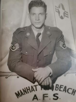Air Force Master Sergeant Tom Combs served from 1952 to 1972 as a flight engineer and has been a regular at the Shawnee American Legion Post 16 for 24 years. Photo provided.