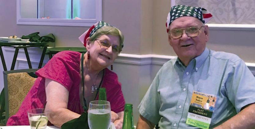 Gloria and Wayne Trotter enjoyed acting as judges during the 2017 Oklahoma Press Association scavenger hunt. Photo provided by OPA