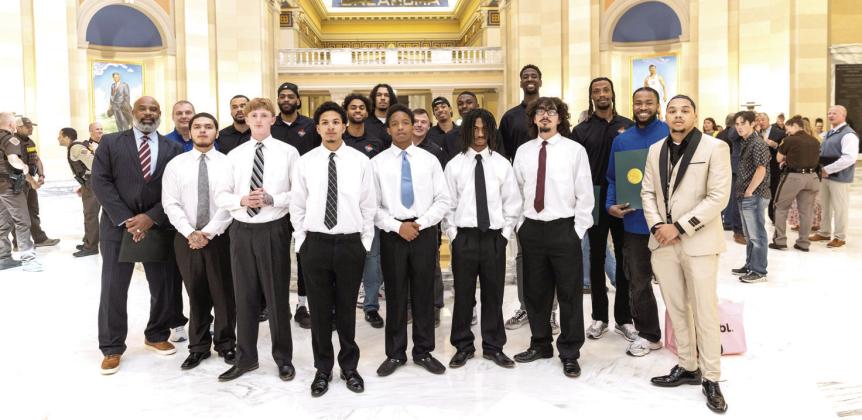 Fire with COJC Students, Timothy Tardibono, Executive Director at the Oklahoma Office of Juvenile Affairs.