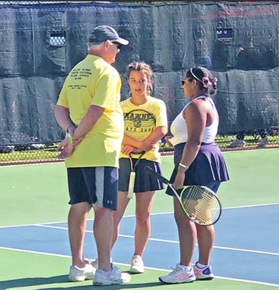Two Shawnee Girls Tennis Doubles teams compete at State Tournament.