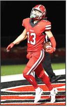 Reid Rollins makes it to the endzone for the lone NRC touchdown of the evening.