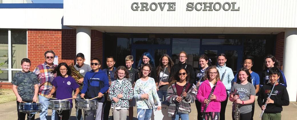 Nineteen Grove Band Students