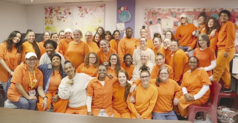 TEEM participants at the Mabel Bassett Correctional Center pose for a photo. Photo provided