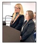 Melissa Dennis (left) and attorney Shelley Levisay
