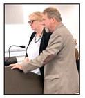 Phil Solinger (right) and attorney Evelyn “Eve” Spaulding