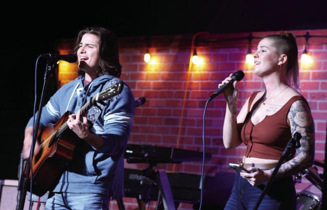 Willow Creek, comprised of Martin Kamm and his sister Megan Kamm, both of Shawnee, performed two original songs - “Here I Am” and “Brave” - during Songwriter Night The free event is held on the first Friday of each month. Countywide &amp; Sun/Natasha Dunagan