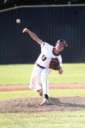 Tecumseh freshman Elias Hasler sends the ball sailing in the third inning of the home game with Inola on April 10. The Savages lost, 6-11. Countywide &amp;amp; Sun/ Natasha Dunagan
