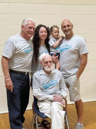 The Taron Family gathered for a reunion over the July 4th weekend. Five generations are pictured here: Dr. Joe Taron seated in front, then standing from left Joe “Butch” Taron, Jr., Gabby Taron, Astrid Thomas and Doug Taron. Photo provided