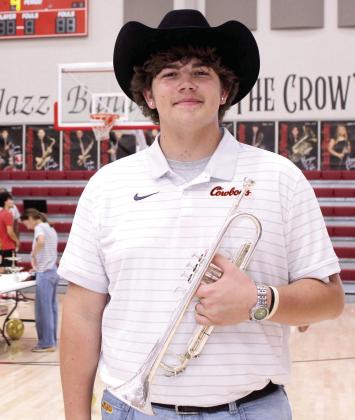 Dale's Dominik Seaton signed for a jazz band scholarship with Oklahoma State University. Seaton plays trumpet and has made Jazz Small School All-State, Oklahoma Bandmasters Association and the OBA Jazz Honor Band. Photos by Natasha Dunagan